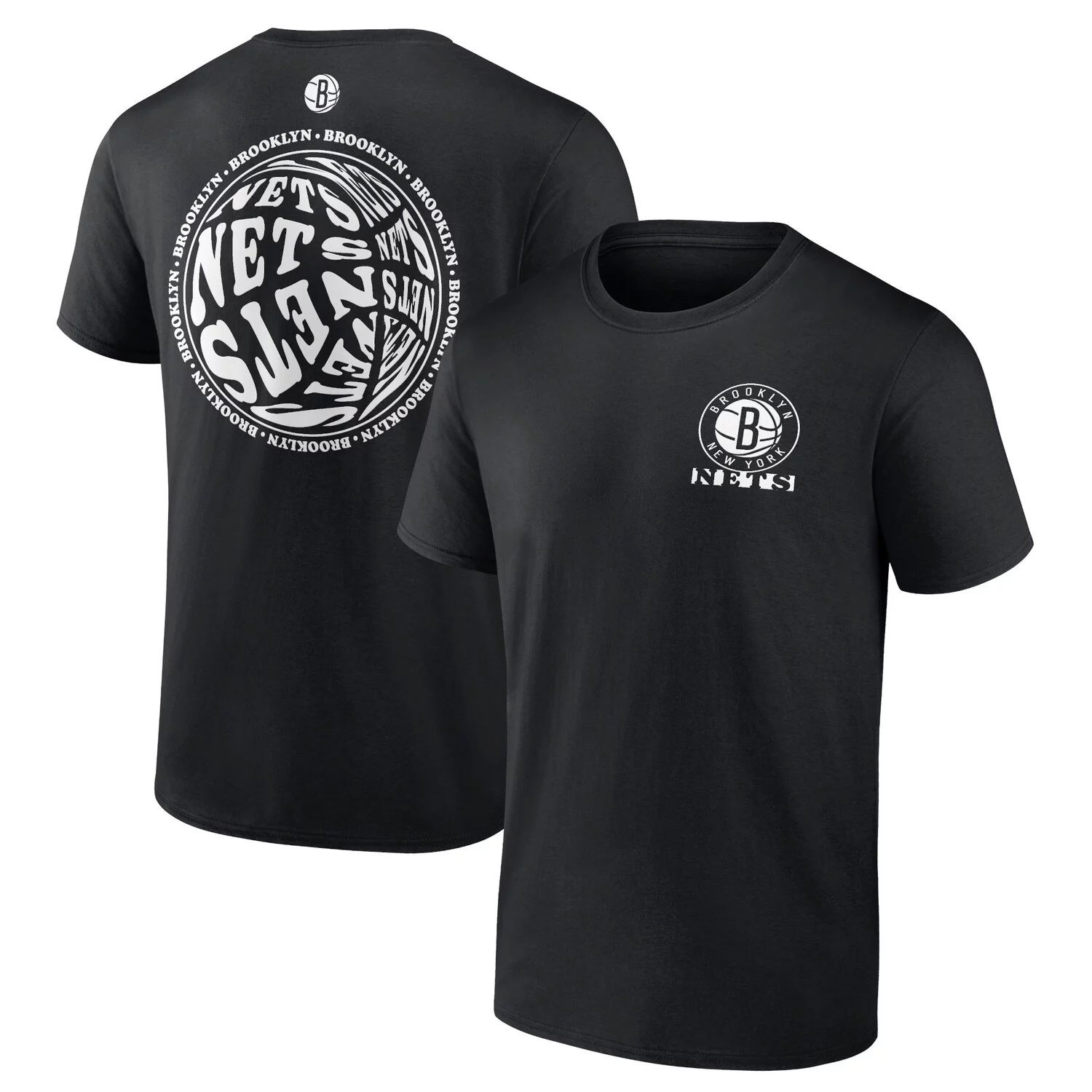 цена Мужская черная коллективная футболка с логотипом Brooklyn Nets Basketball Street Fanatics