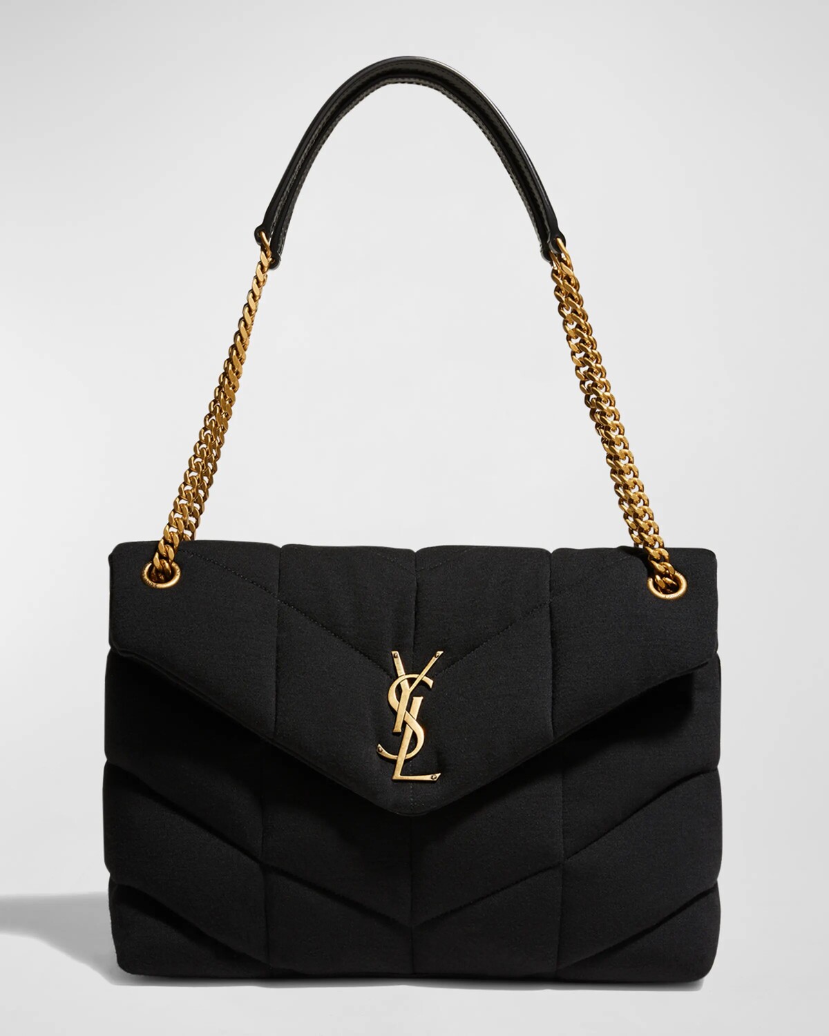 

Сумка через плечо YSL среднего размера Puffer Saint Laurent, цвет Black