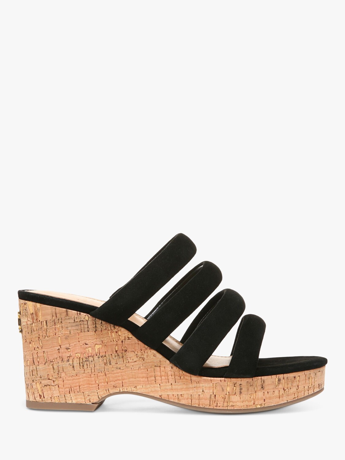 

Кожаные босоножки на танкетке Sam Edelman Yuki, черные