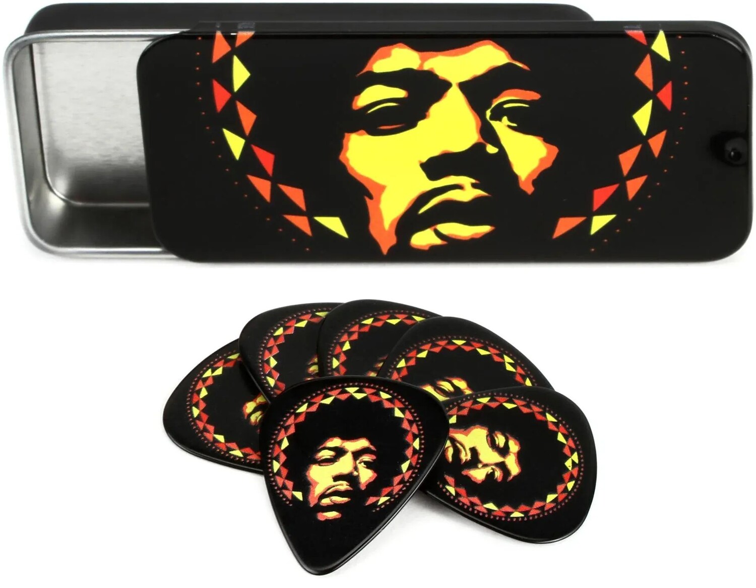 

Dunlop JHPT16H Джими Хендрикс Pick Tin - Aura Mandala
