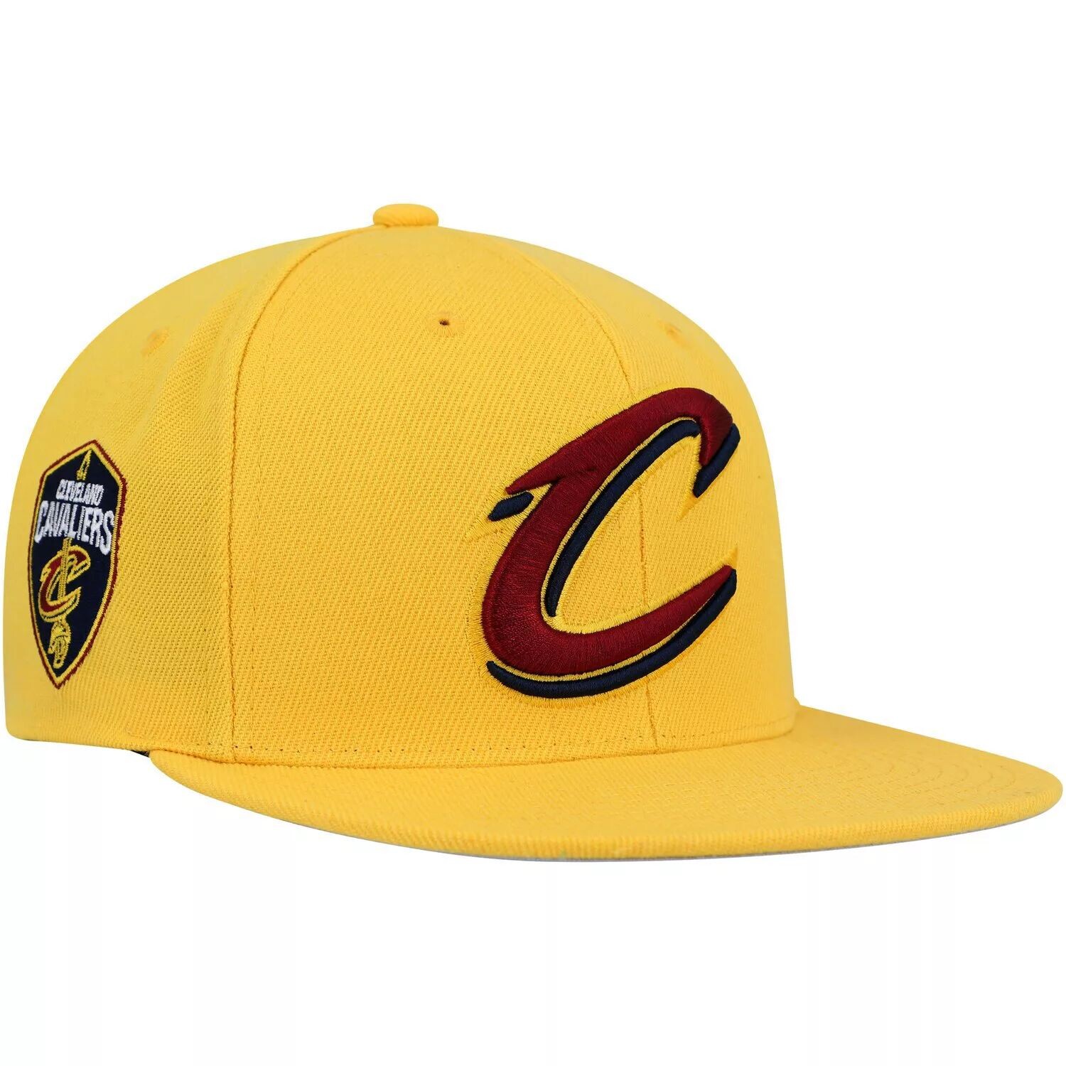 

Мужская кепка Mitchell & Ness Gold Cleveland Cavaliers Side Core 2.0 Snapback