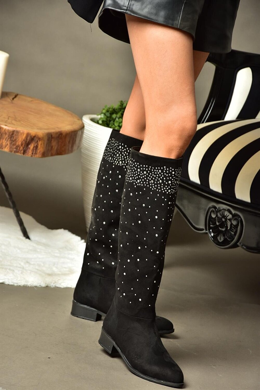 

R7266275 Черные женские ботинки Fox Shoes