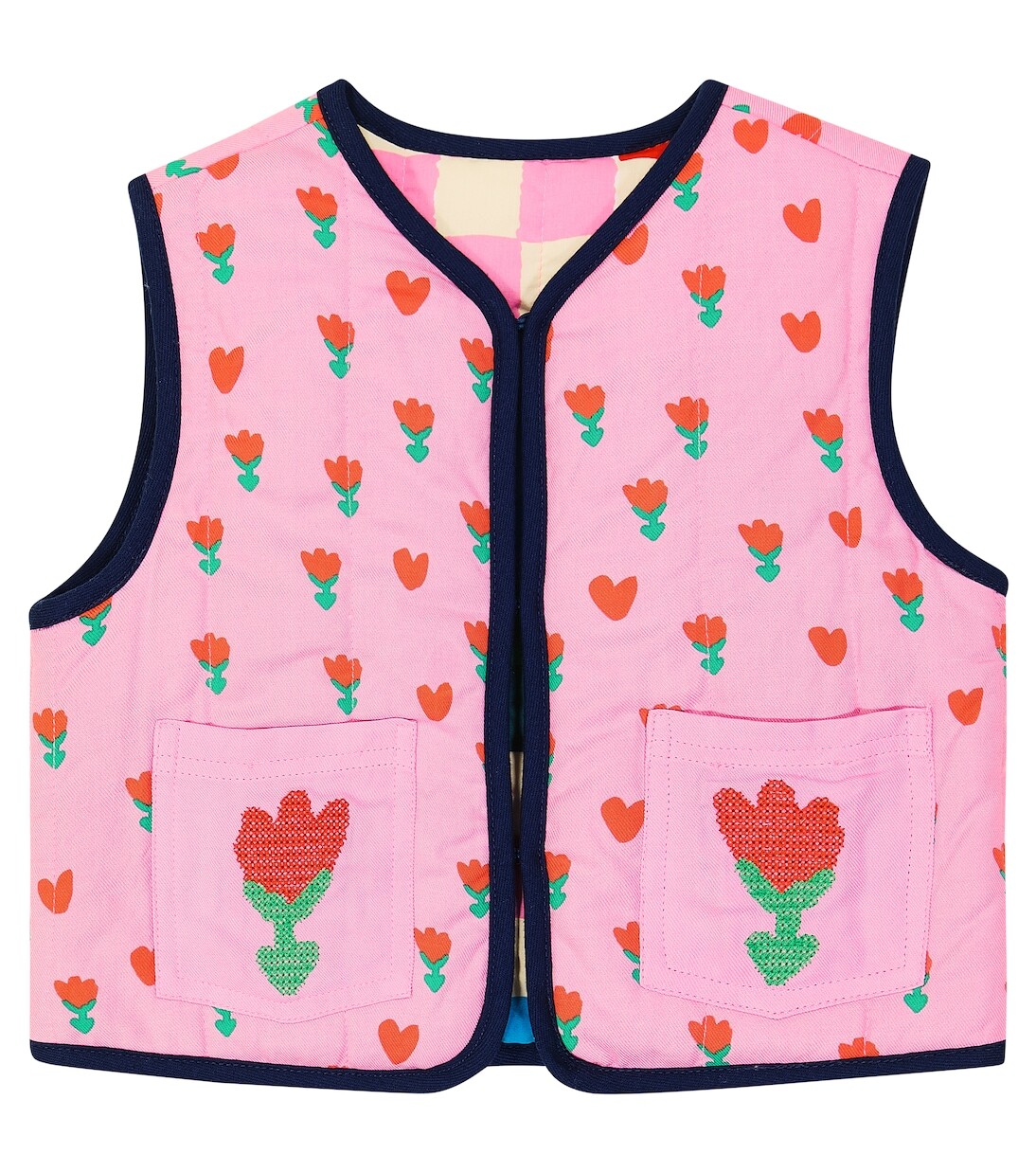 

Двусторонний жилет с принтом Stella Mccartney Kids, мультиколор