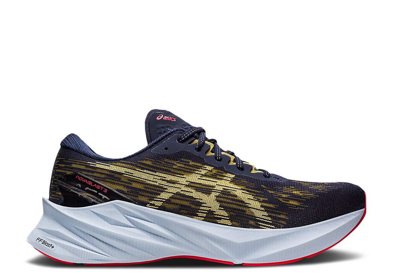 

Кроссовки ASICS Novablast 3 'Midnight Olive Oil', синий, Синий;черный