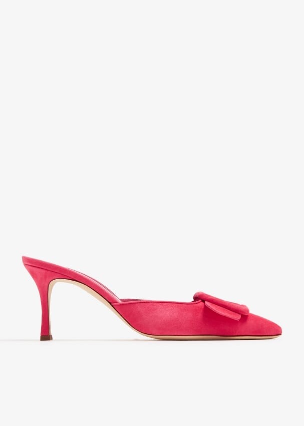 Мюли Manolo Blahnik Maysale, розовый