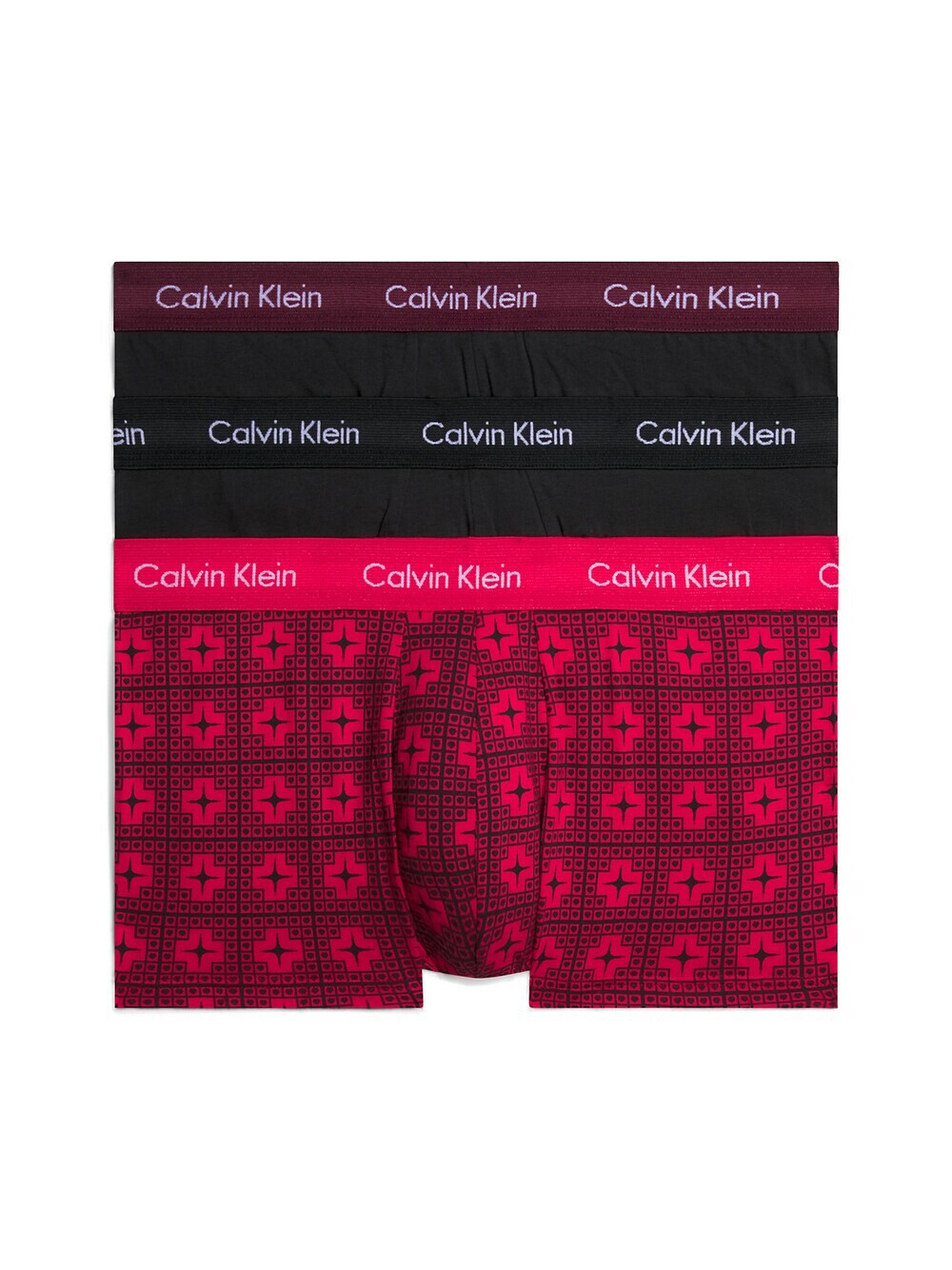 

Трусы боксеры Calvin Klein, красный/бордо/черный