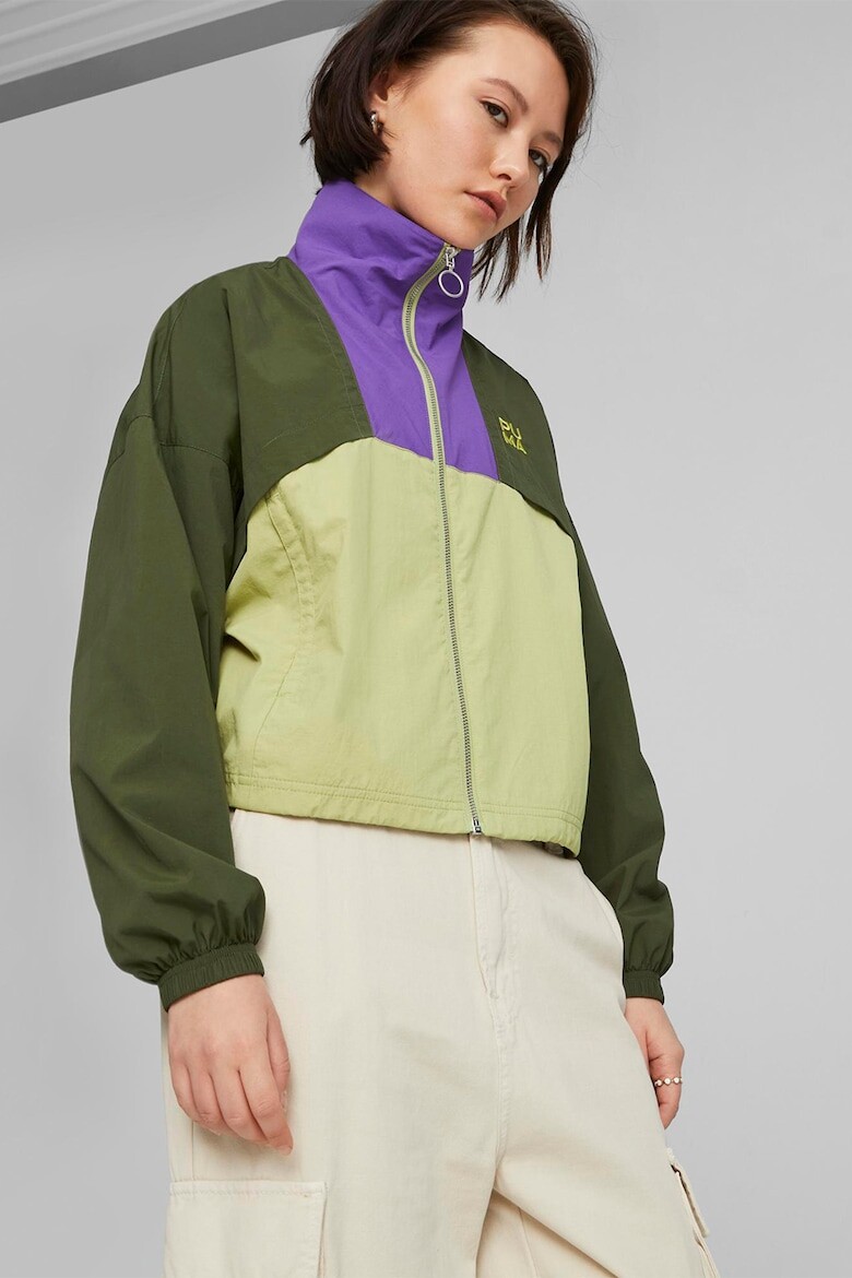 

Куртка Infuse в стиле колор-блок Puma, зеленый