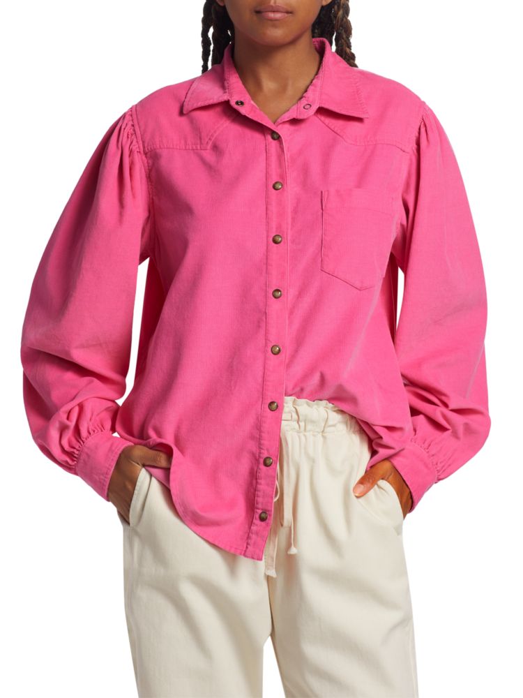 Рубашка Wylan из хлопкового вельвета в стиле вестерн Xirena, цвет Pink Peony лилейник double pink peony