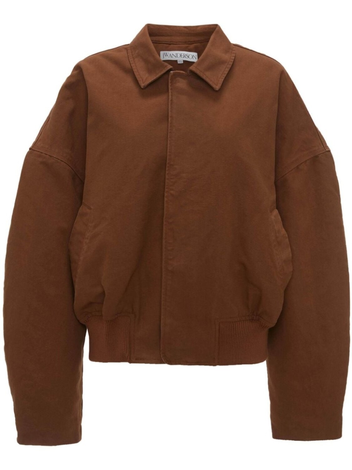 

JW Anderson пуховик из органического хлопка, коричневый