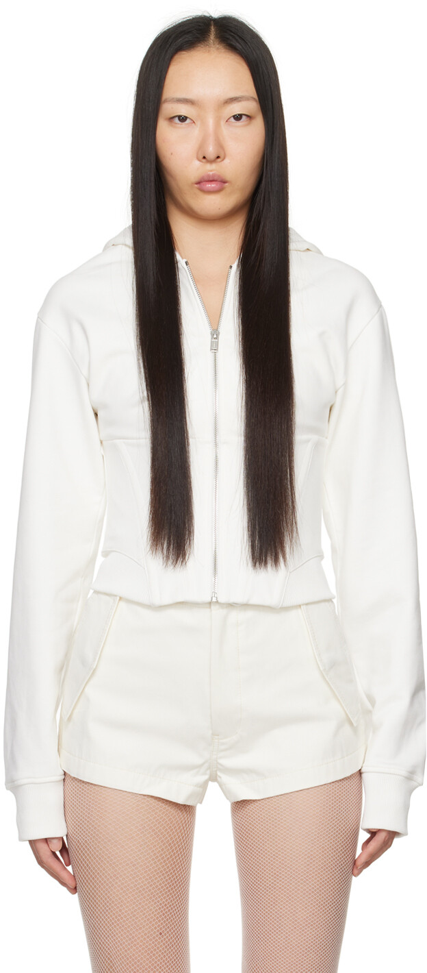 

Белая худи с корсетом RU Dion Lee