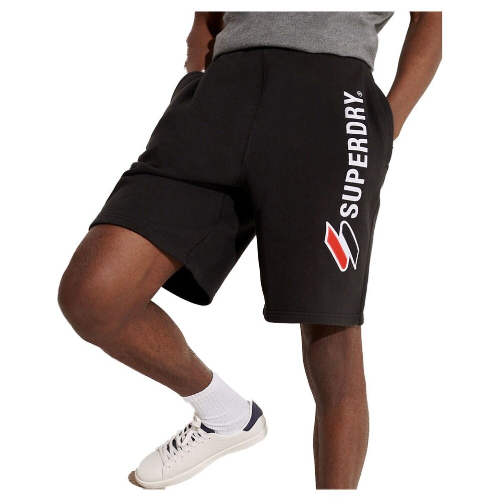 

Шорты Superdry Sportstyle Applique, черный