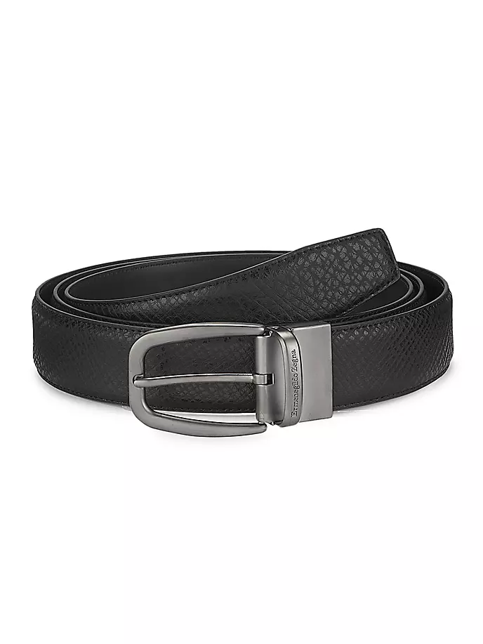 

Кожаный ремень Tailoring Core Zegna, цвет nero