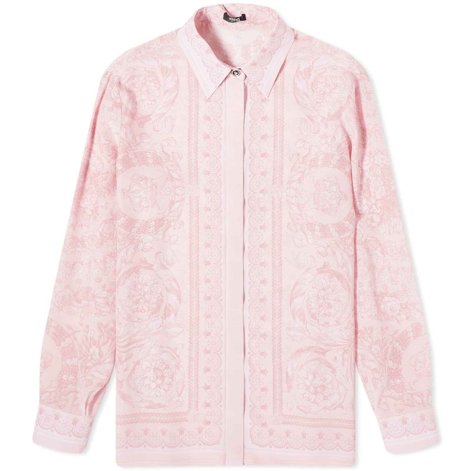 

Рубашка Versace Printed Silk, цвет Pale Pink