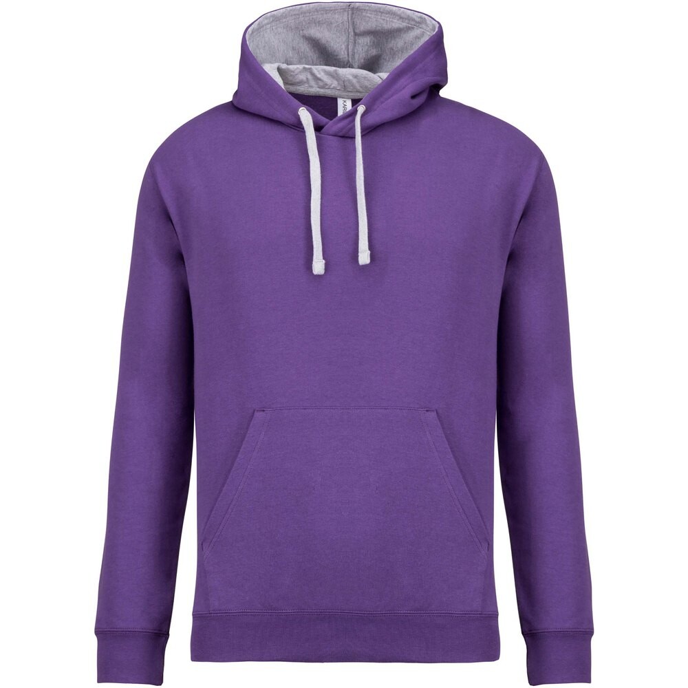 

Толстовка Kariban Hooded Contrastée, фиолетовый