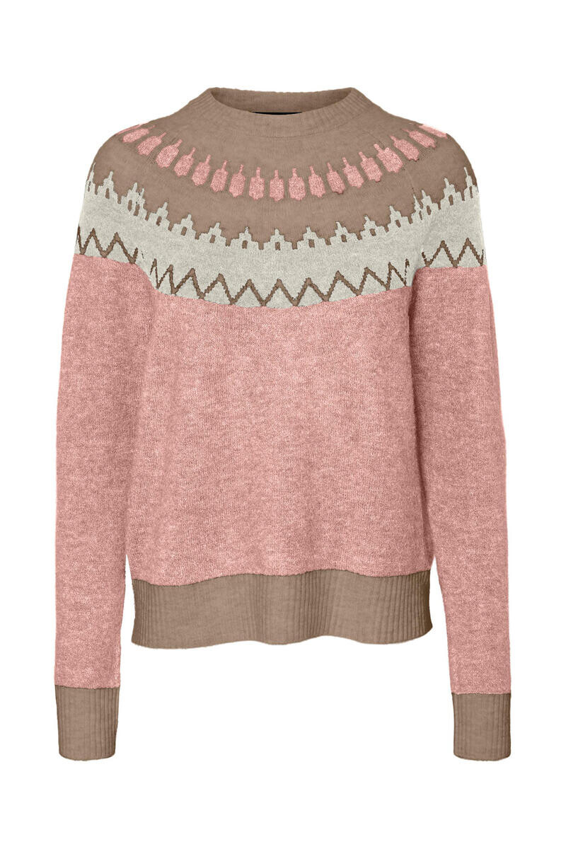 

Жаккардовый свитер Vero Moda, розовый