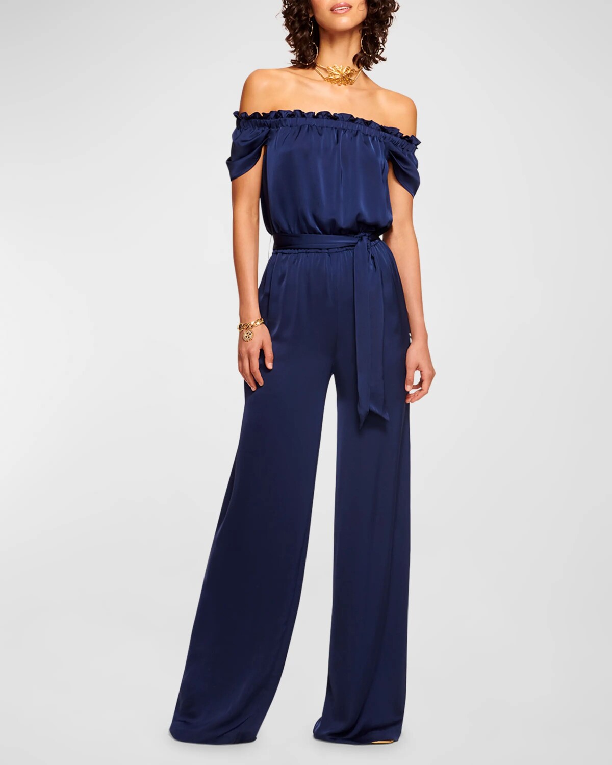 

Атласный комбинезон Lee Ramy Brook, цвет Spring Navy
