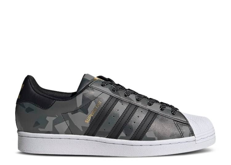 

Кроссовки Adidas SUPERSTAR 'BLACK GOLD CAMO', черный, Черный;серый