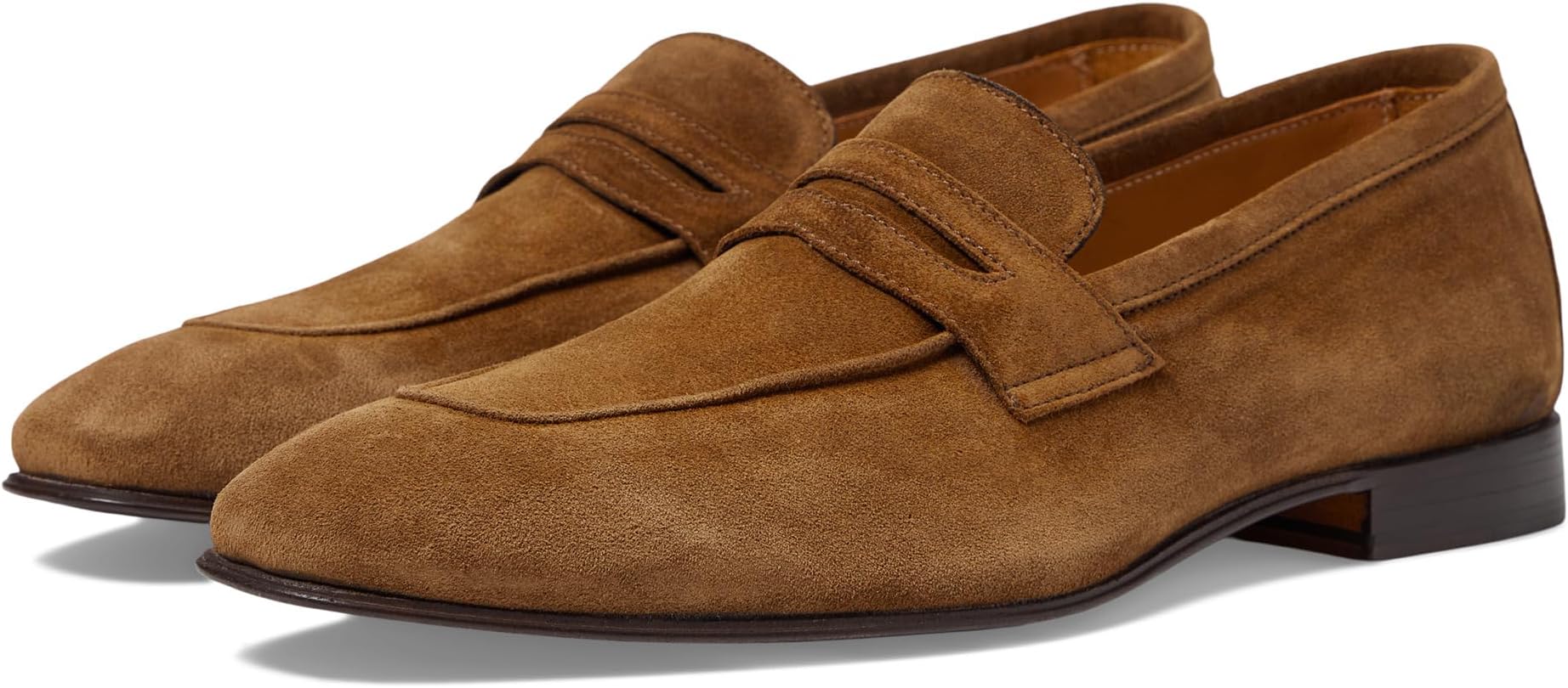 

Лоферы Velour Penny Loafer Massimo Matteo, цвет Cognac