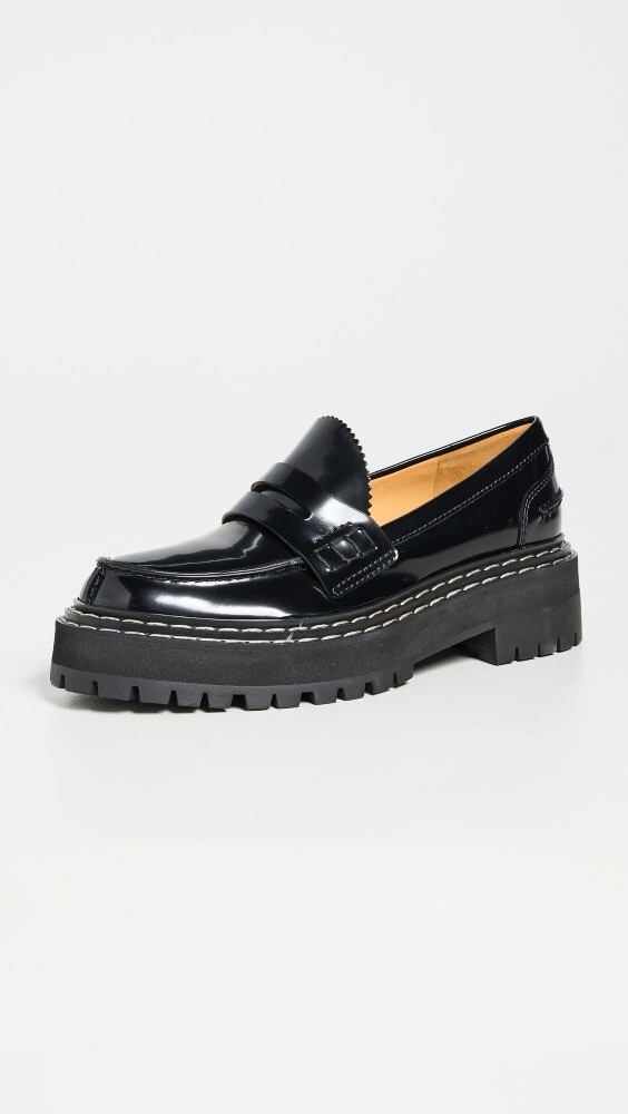 

Лоферы Proenza Schouler Lug Sole Platform, черный