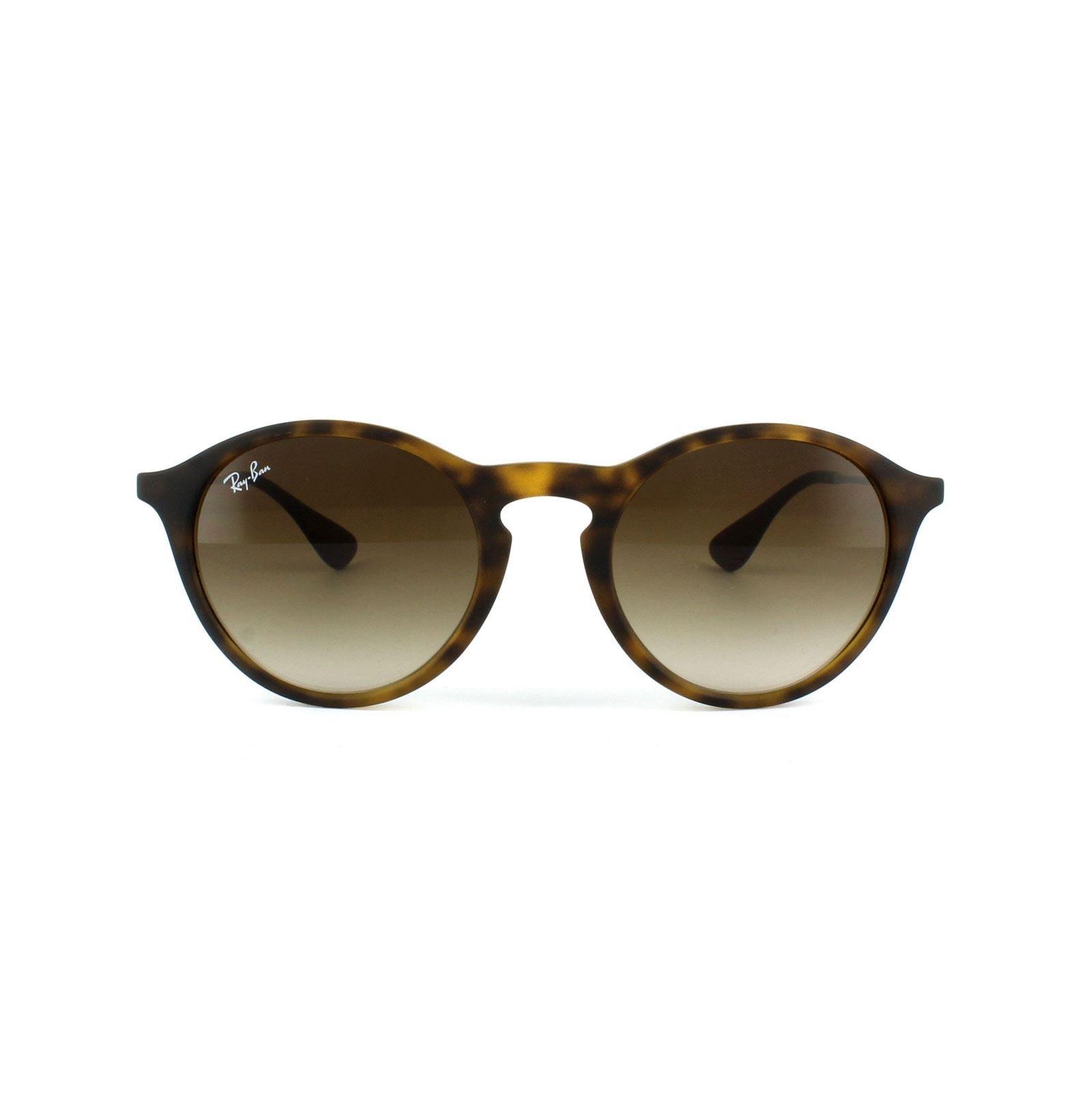 Круглые солнцезащитные очки Havana Gunmetal Brown с градиентом Ray-Ban, коричневый