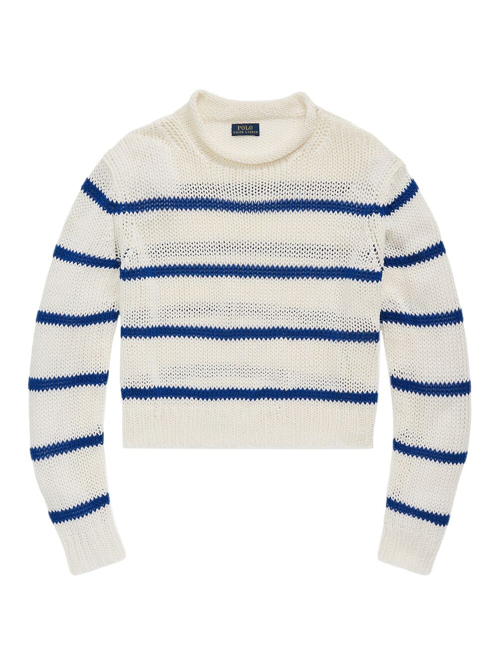 

Полосатый хлопковый свитер Polo Ralph Lauren, белый