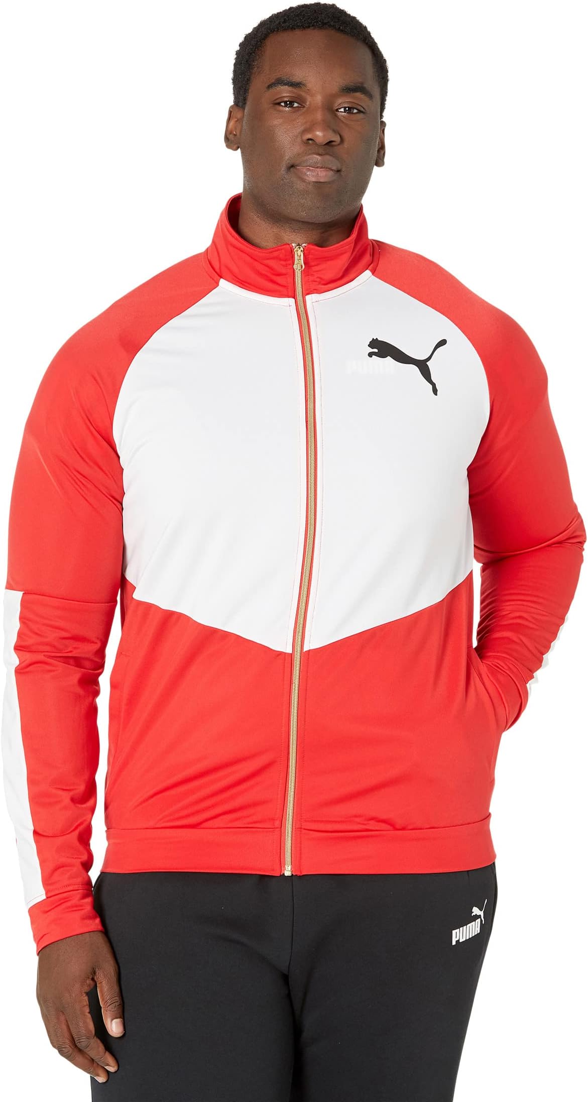 

Куртка PUMA Big & Tall Contrast Jacket 2.0, цвет High-Risk Red/Puma White