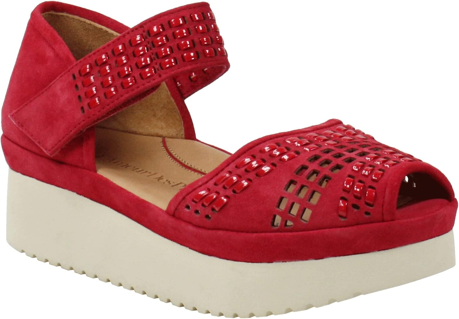 

Туфли на танкетке Amalsinda L'Amour Des Pieds, цвет Bright Red Suede