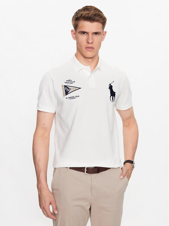 

Рубашка поло стандартного кроя Polo Ralph Lauren, белый