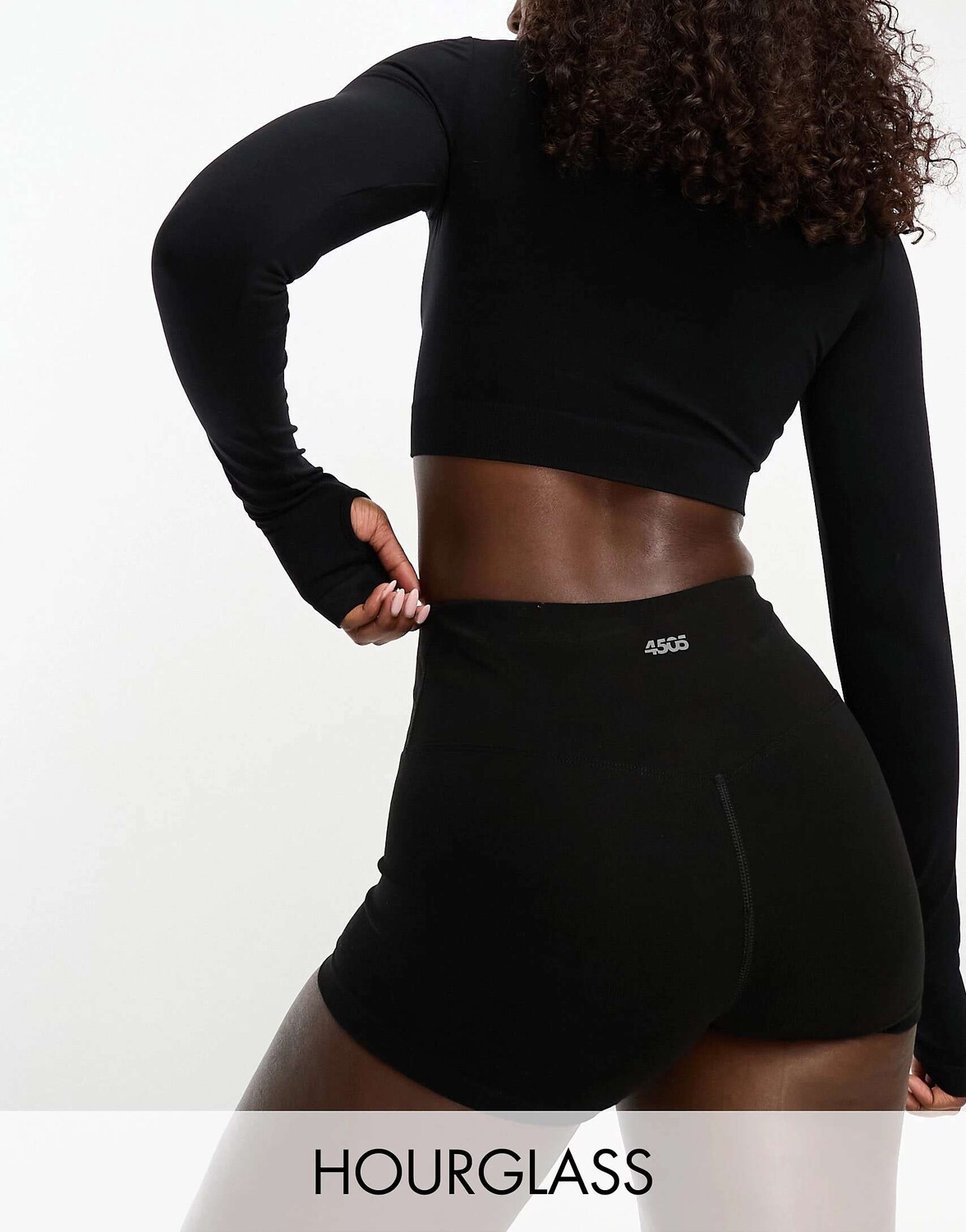 

Короткие шорты из хлопка размером 3 дюйма ASOS Hourglass Icon