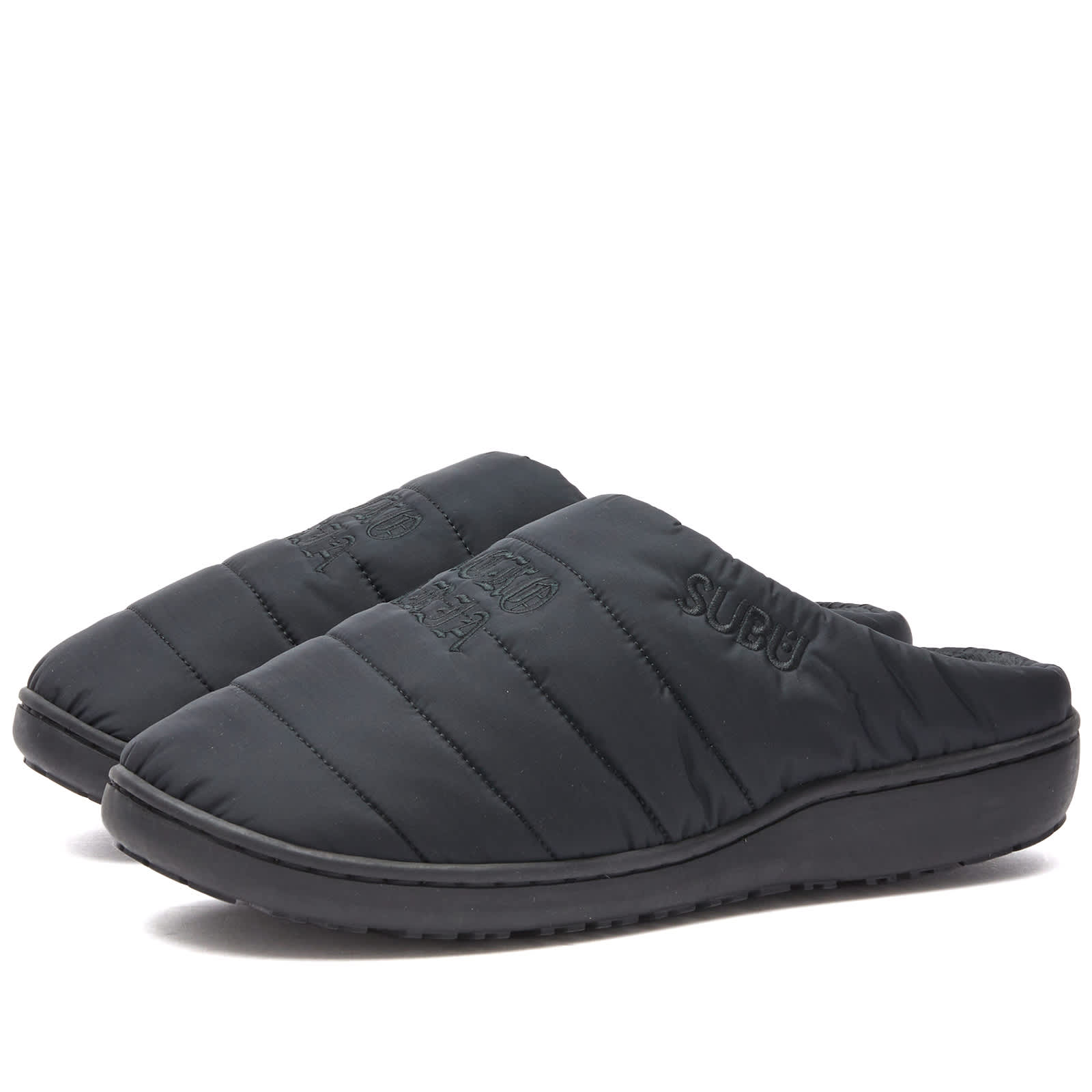 Шлепанцы Wacko Maria Nanga X Subu Aurora Winter Sandal, черный цена и фото