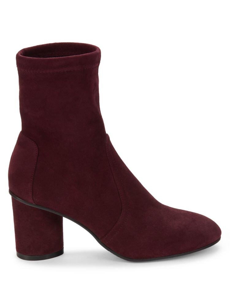 

Замшевые ботильоны Margot до щиколотки Stuart Weitzman, цвет Burgundy