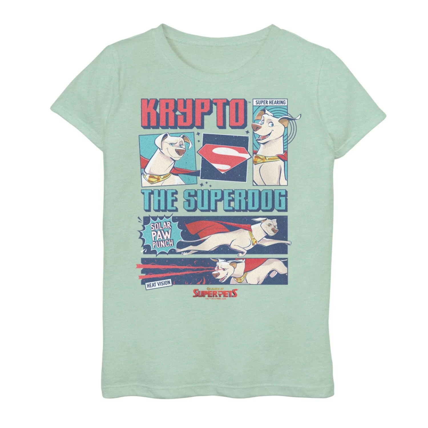 

Футболка DC Super Pets DC League Of Super Pets для девочек 7–16 лет с криптопанелями DC Comics