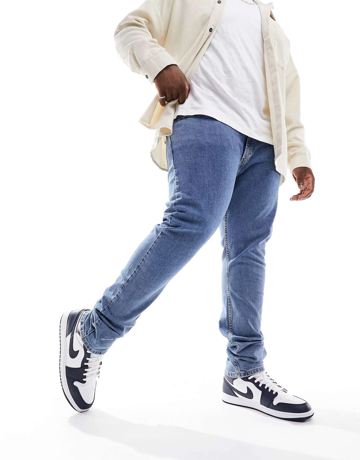 

Синие зауженные джинсы Levi's 512 Big & Tall