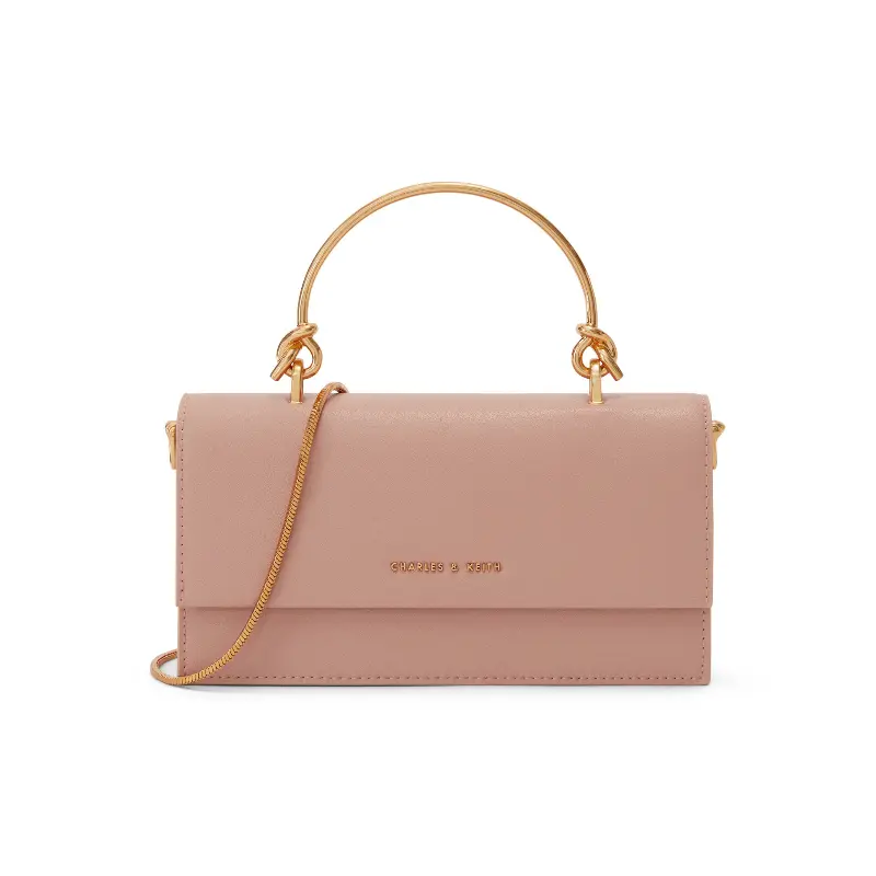 

Charles&Keith CHARLES & KEITH Женская сумка через плечо, РУМЯНА светло-красные