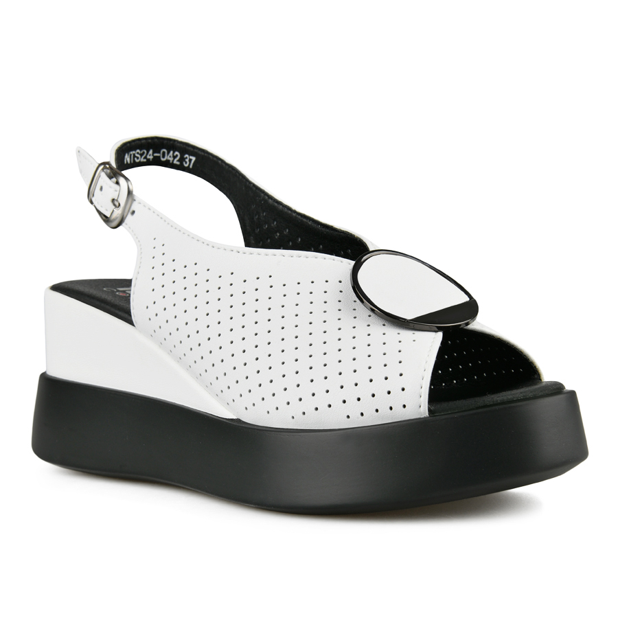 Женские белые повседневные сандалии на платформе Tendenz цена и фото