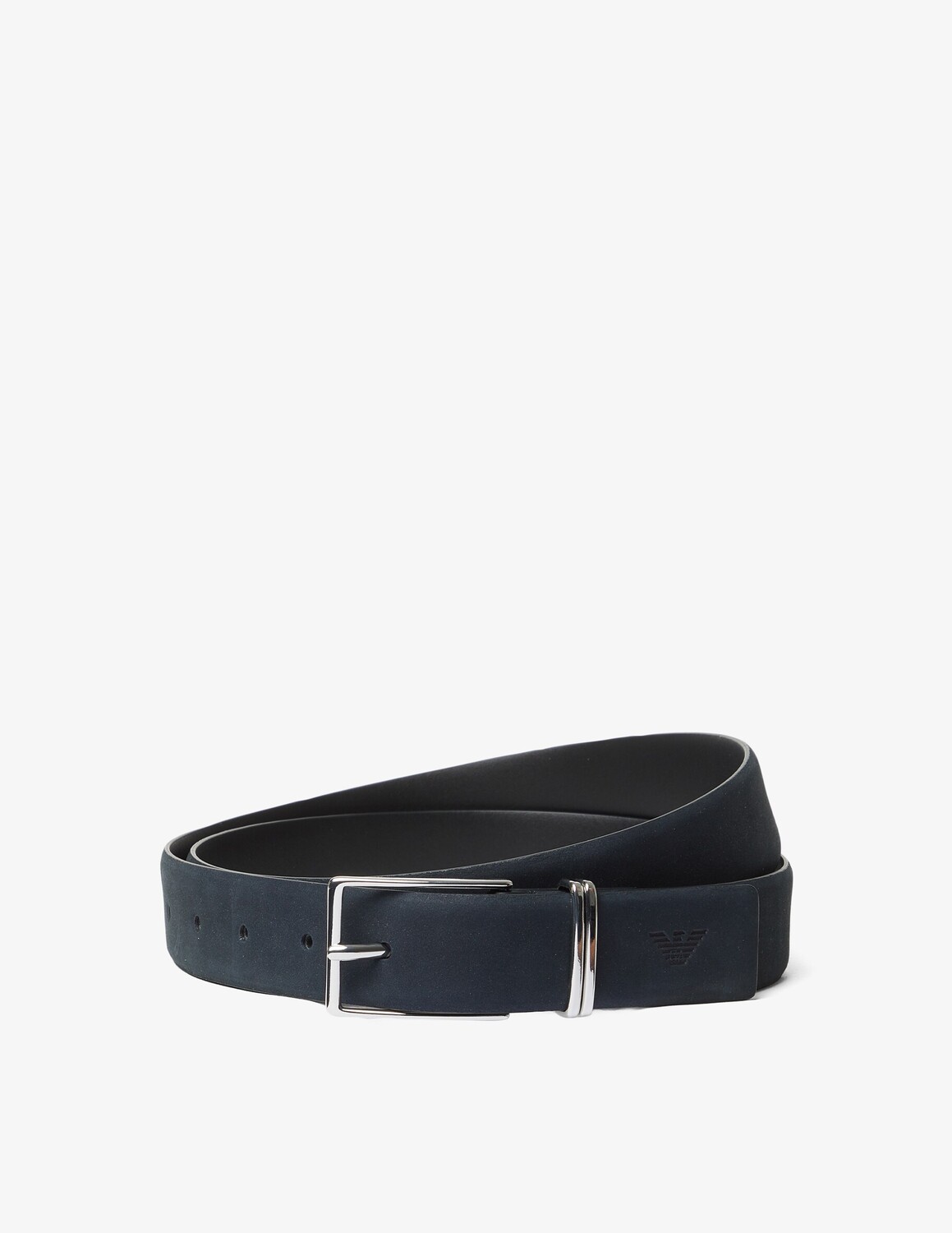 

Ремень из набука Emporio Armani, черный