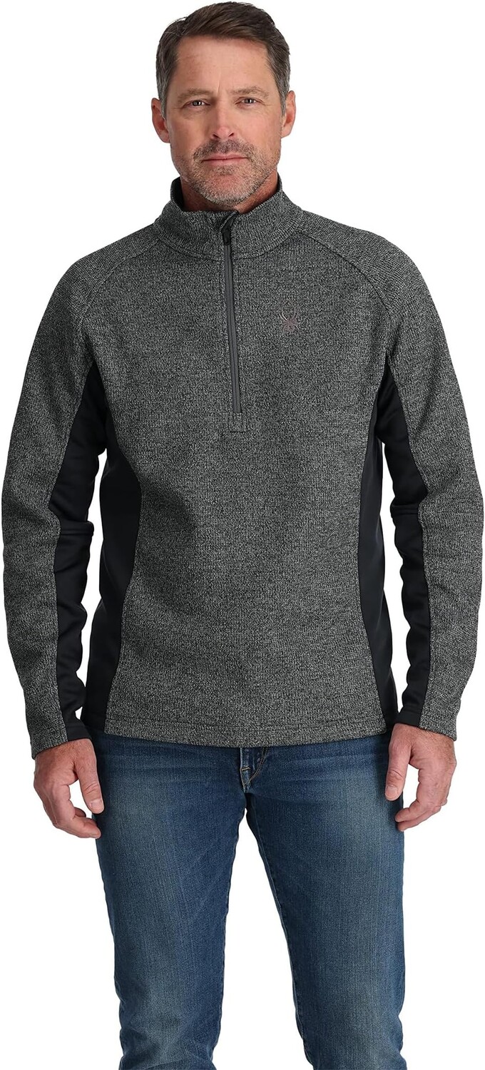 

Свитер Outbound 1/2 Zip Fleece Jacket Spyder, цвет Limestone/Black Melange