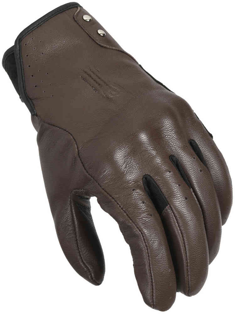 Перфорированные женские мотоциклетные перчатки Rouge Macna, темно коричневый