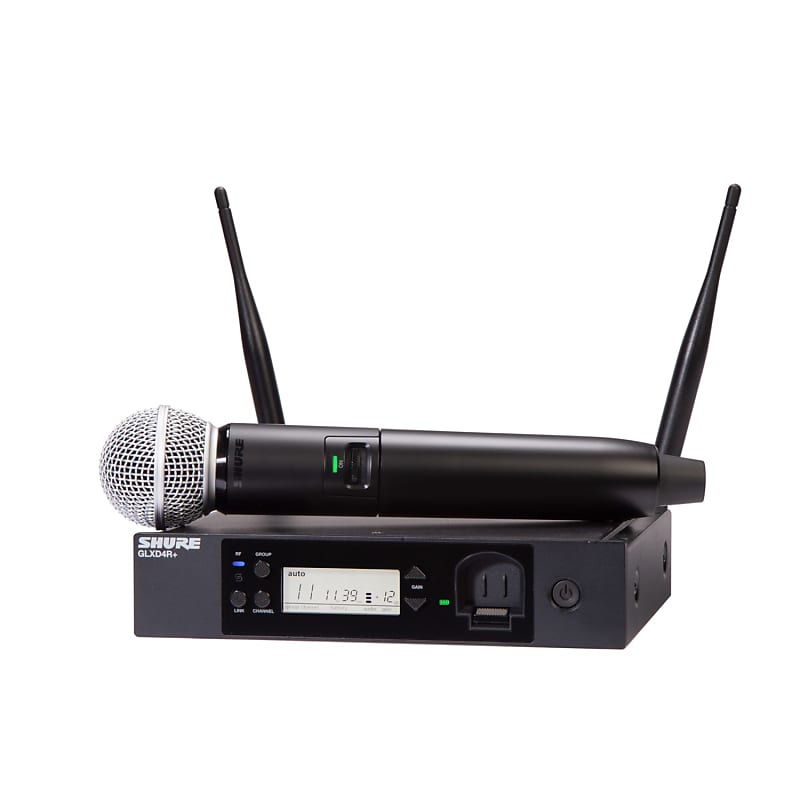Микрофон Shure Shure GLXD24R+/SM58 Digital Wireless Rack System 2 4 ггц беспроводная передача цифровая беспроводная lullaby видео монитор для ухода за ребенком sp850