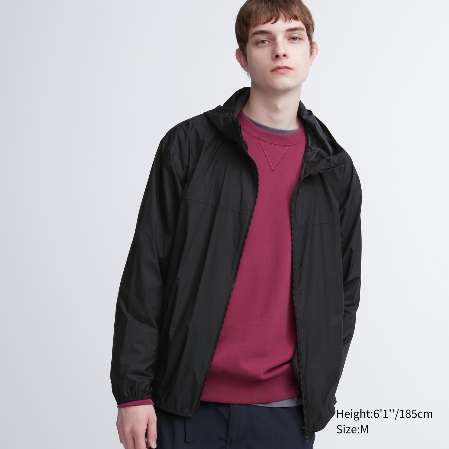 

Карманная парка с уф-защитой 3d cut UNIQLO, черный