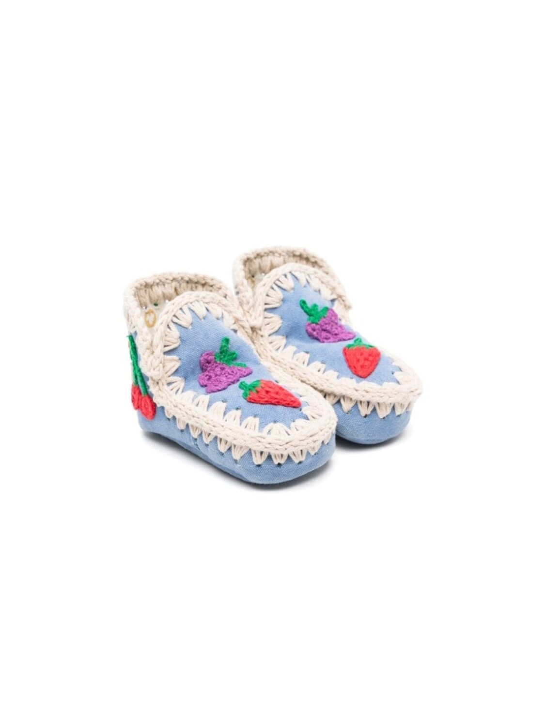 

Mou Kids ботинки Summer Eskimo в технике кроше, синий