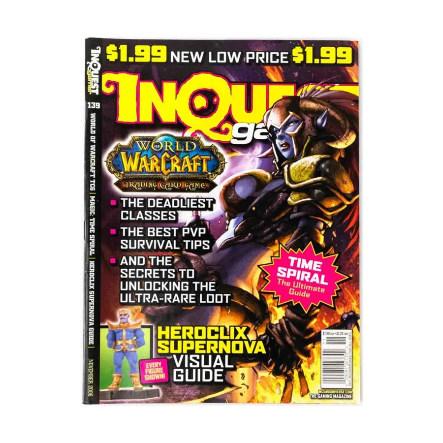

Журнал #139 "WoW TCG, MTG - Time Spiral Guide, Heroclix - Supernova", InQuest Gamer Magazine