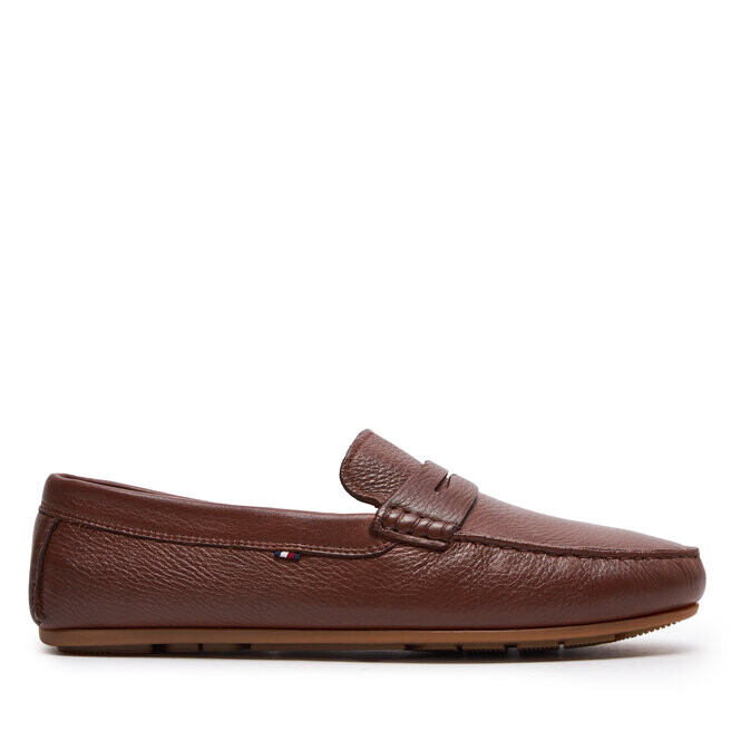 

Мокасины Tommy Hilfiger Casual Hilfiger Leather Driver FM0FM04999 Brown GVI, коричневый