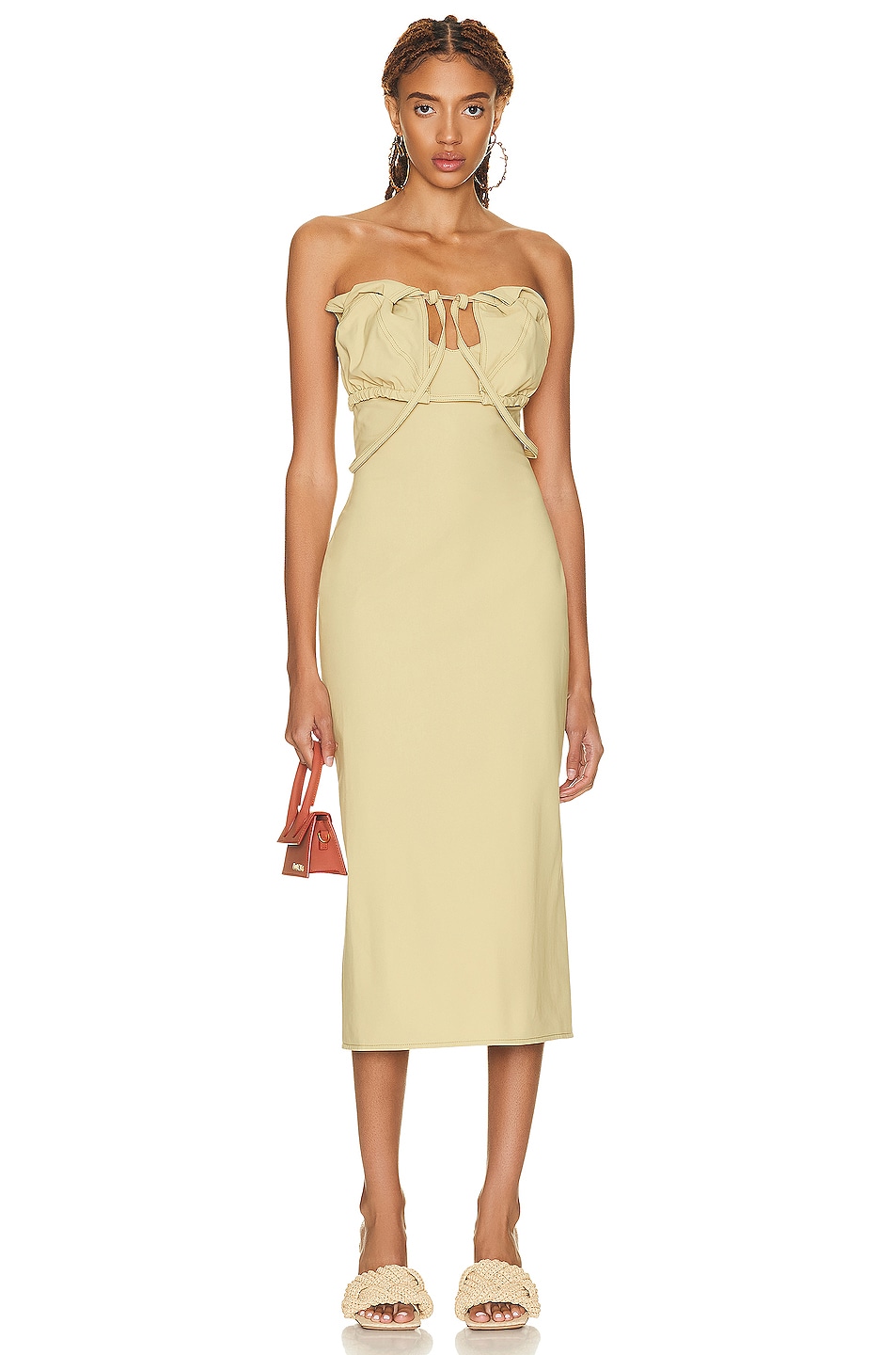 

Платье Jacquemus La Robe Bikini, цвет Light Khaki