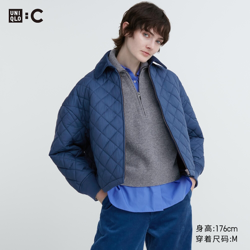 

Куртка Uniqlo Pufftech утепленная, синий сапфир