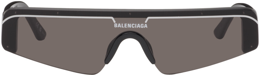 

Черные солнцезащитные очки с щитком Balenciaga