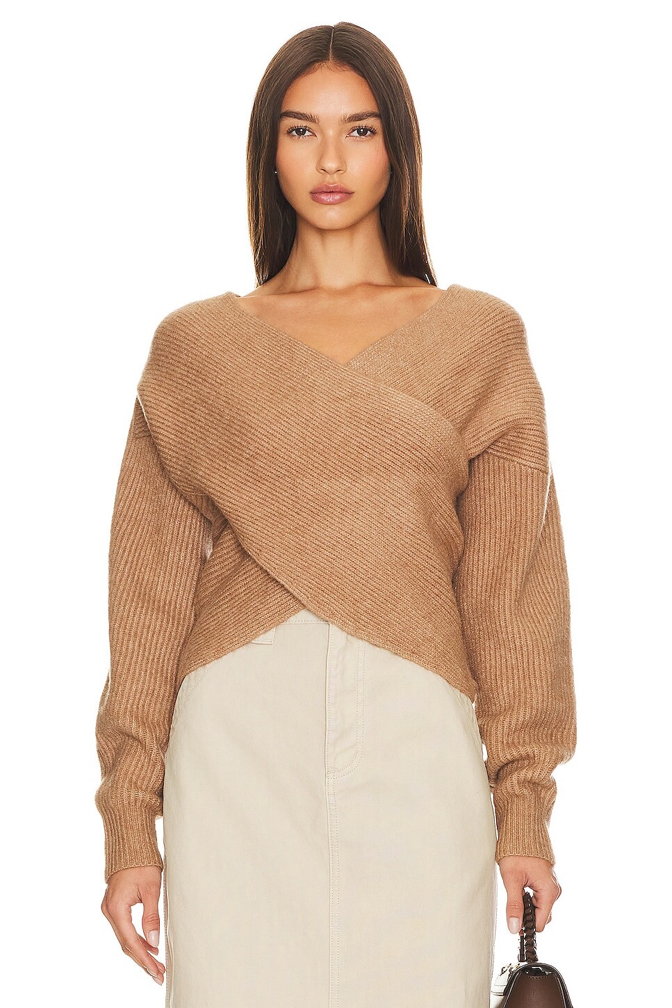 

Свитер Brochu Walker Hughes Wrap Front, кэмел