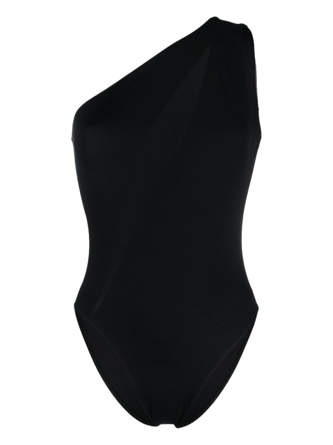 

Versace one-shoulder swimsuit, черный