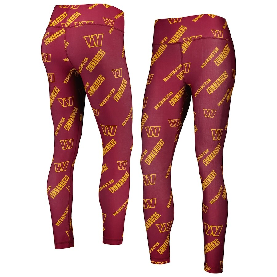 

Леггинсы Concepts Sport Washington Commanders, бордовый