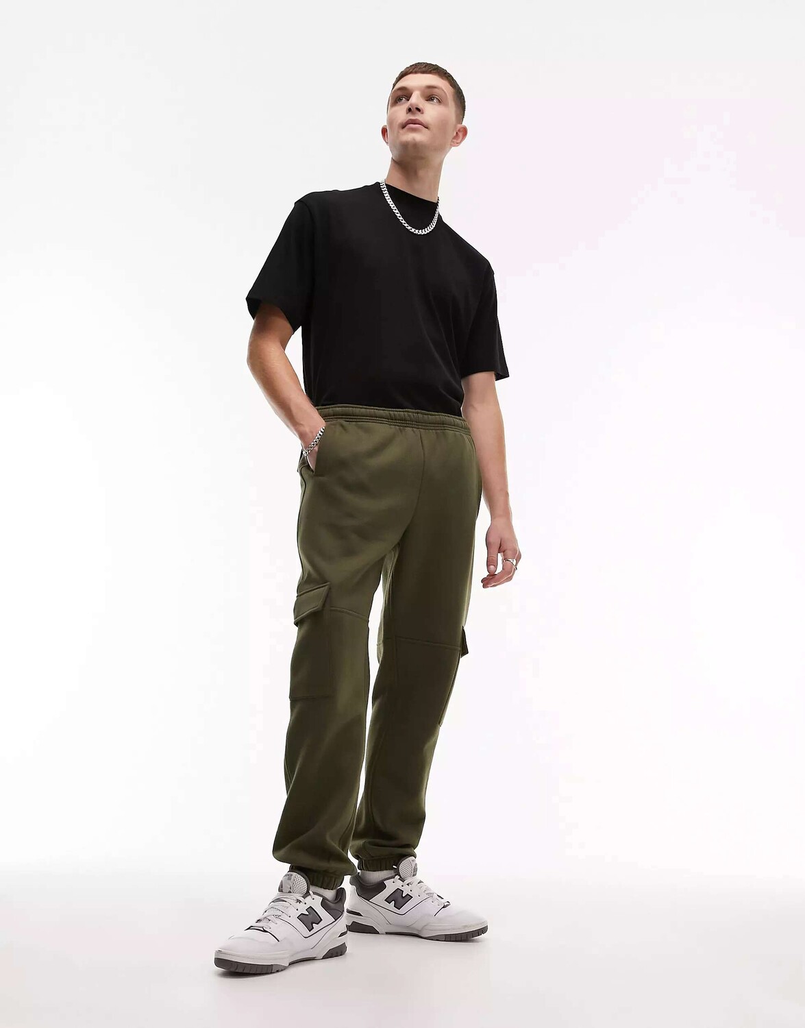 

Джоггеры-карго Topman цвета хаки